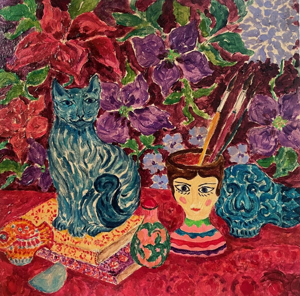 Glazed Blue
Impasto, Acrylic on stretched canvas